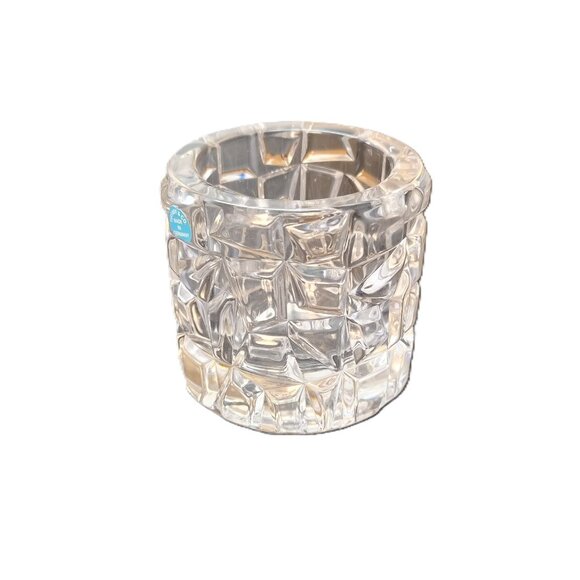 Tiffany & Co. Rock Cut Crystal Votive Candle Holder Made in Germany Discontinued - Picture 3 of 8